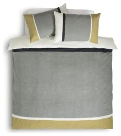 Habitat Country Block Stripe Grey Bedding Set - Single -Trend Furniture 9528741 R Z002A