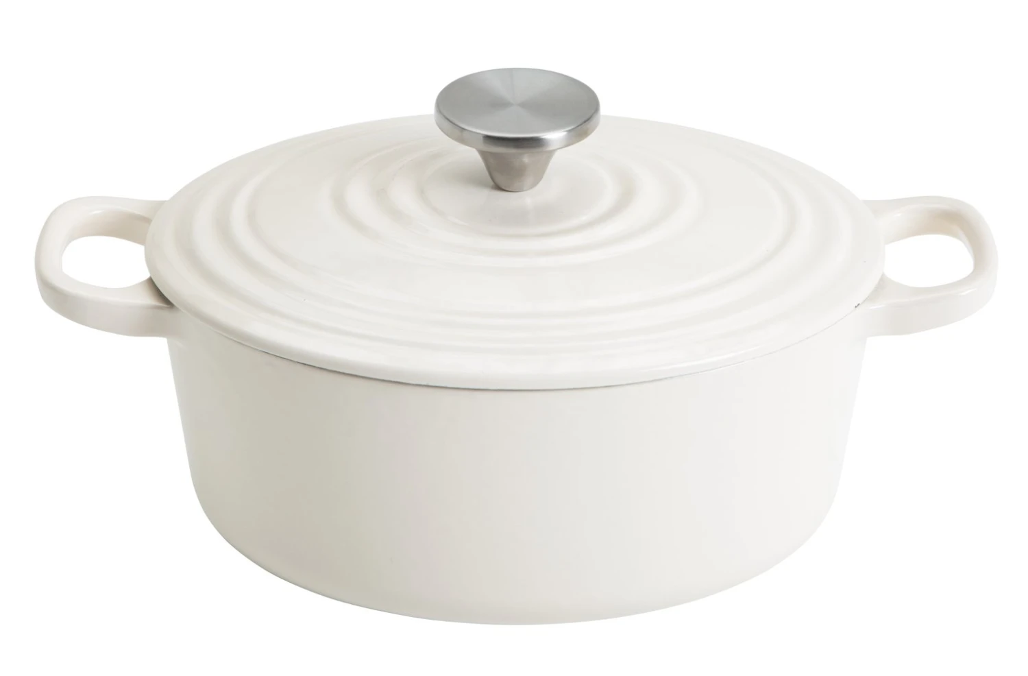 Habitat 2.4 Litre Oval Iron Casserole Dish - Cream 3 Habitat 2.4 Litre Oval Iron Casserole Dish - Cream