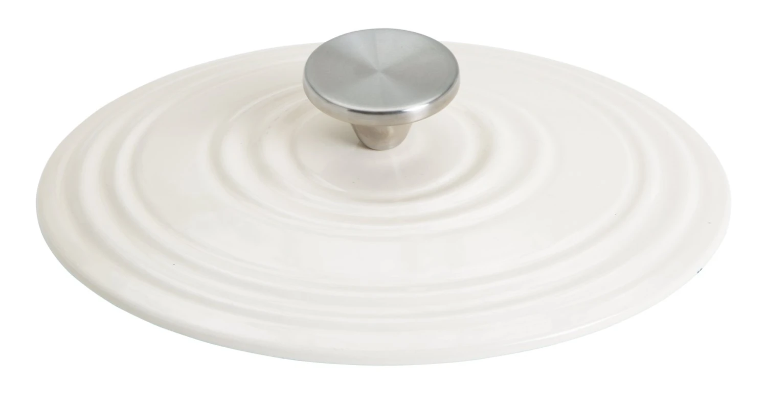 Habitat 2.4 Litre Oval Iron Casserole Dish - Cream 6 Habitat 2.4 Litre Oval Iron Casserole Dish - Cream - Image 4