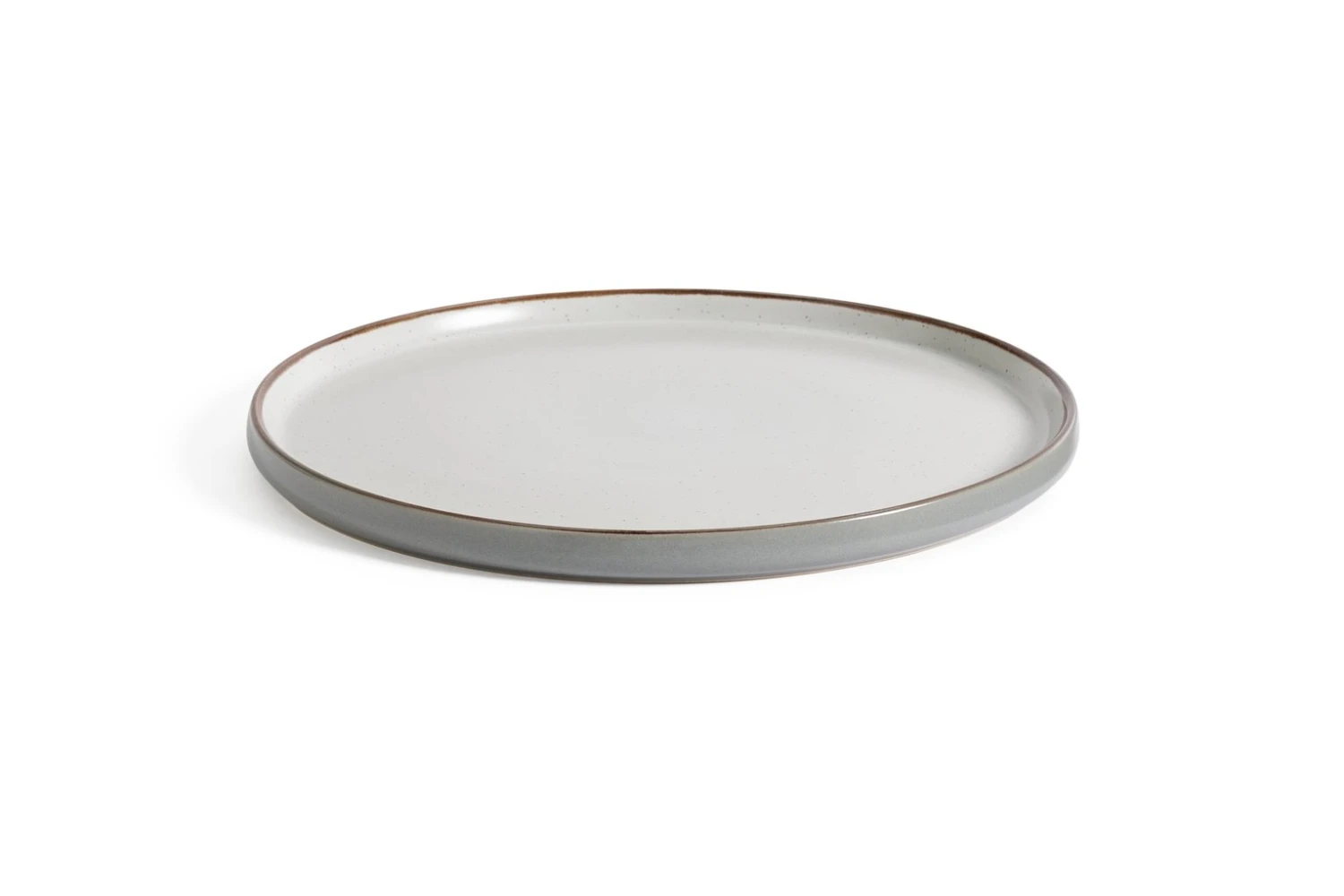 Habitat Speckle 4 Piece Stoneware Dinner Plate - Grey 5 Habitat Speckle 4 Piece Stoneware Dinner Plate - Grey - Image 3