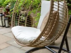 Habitat Dove Rattan Effect Hanging Egg Chair - Natural 19 Habitat Dove Rattan Effect Hanging Egg Chair - Natural -Trend Furniture 9530904 R Z003C