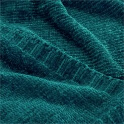 Habitat Chenille Throw - Teal Blue - 125x150cm -Trend Furniture 9532115 R Z002A