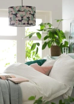 Habitat Cruz Scandi Printed 30cm Drum Shade -Trend Furniture 9532287 R Z002C