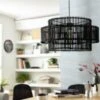 Habitat Bamboo 2 Tier Pendant Shade - Black -Trend Furniture 9537653 R Z001A
