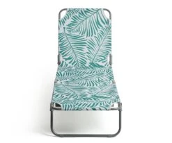 Habitat Global Leaf Folding Sun Lounger - Green -Trend Furniture 9545047 R Z002A