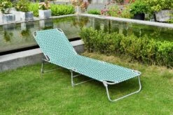 Habitat Global Leaf Folding Sun Lounger - Green -Trend Furniture 9545047 R Z002C