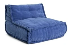 Kaikoo Estelle Quilted Bean Bag - Blue -Trend Furniture 9546527 R Z002A
