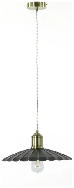 Habitat Pixie Pewter Metal Pendant Light - Nickel Finish -Trend Furniture 9551835 R Z001C