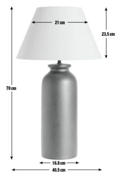 Habitat Hashi Ceramic Table Lamp - Off White & Black 10 Habitat Hashi Ceramic Table Lamp - Off White & Black -Trend Furniture 9553273 R E001