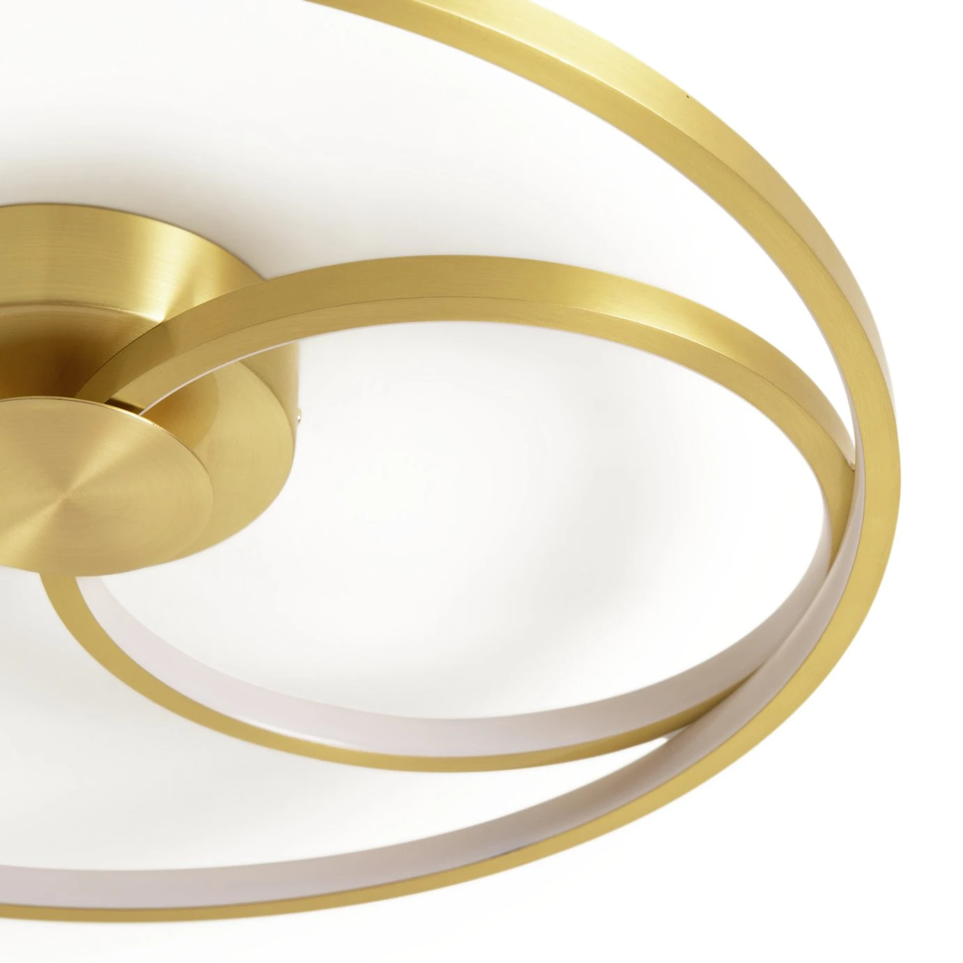 Habitat Pill Metal LED Flush Ceiling Light - Brushed Brass 5 Habitat Pill Metal LED Flush Ceiling Light - Brushed Brass - Image 3