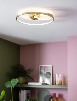 Habitat Pill Metal LED Flush Ceiling Light - Brushed Brass 11 Habitat Pill Metal LED Flush Ceiling Light - Brushed Brass -Trend Furniture 9559851 R Z002C