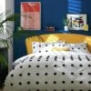 Habitat Cotton Tufted Spot White & Black Bedding Set -Single 1 Habitat Cotton Tufted Spot White & Black Bedding Set -Single -Trend Furniture 9560651 R Z001A
