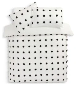 Habitat Cotton Tufted Spot White & Black Bedding Set -Single 10 Habitat Cotton Tufted Spot White & Black Bedding Set -Single -Trend Furniture 9560651 R Z002A