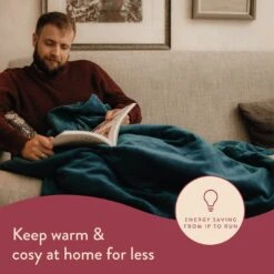 Dreamland Snuggle Up Teal Heated Throw - Large 13 Dreamland Snuggle Up Teal Heated Throw - Large -Trend Furniture 9562745 R Z003A