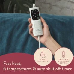 Dreamland Snuggle Up Teal Heated Throw - Large 14 Dreamland Snuggle Up Teal Heated Throw - Large -Trend Furniture 9562745 R Z004A