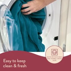 Dreamland Snuggle Up Teal Heated Throw - Large 15 Dreamland Snuggle Up Teal Heated Throw - Large -Trend Furniture 9562745 R Z005A