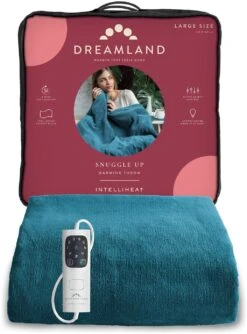 Dreamland Snuggle Up Teal Heated Throw - Large 17 Dreamland Snuggle Up Teal Heated Throw - Large -Trend Furniture 9562745 R Z007A