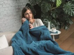 Dreamland Snuggle Up Teal Heated Throw - Large 19 Dreamland Snuggle Up Teal Heated Throw - Large -Trend Furniture 9562745 R Z009A