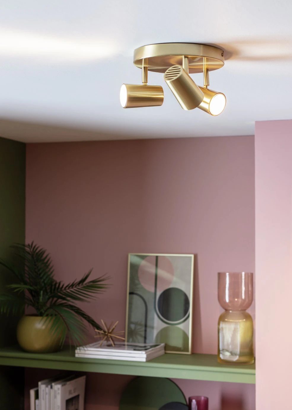 Habitat 3 Light Spotlight Plate - Brass 3 Habitat 3 Light Spotlight Plate - Brass