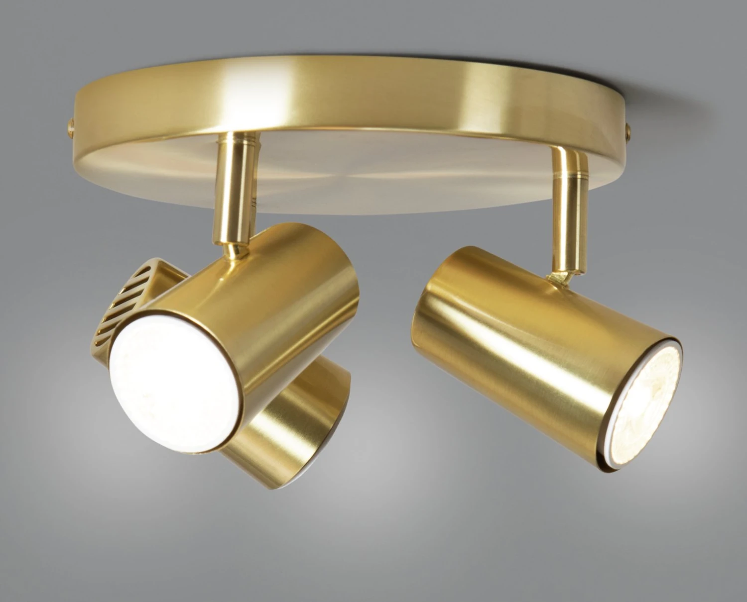 Habitat 3 Light Spotlight Plate - Brass 4 Habitat 3 Light Spotlight Plate - Brass - Image 2