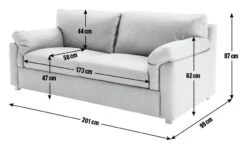 Habitat Florence Leather 3 Seater Sofa - Tan -Trend Furniture 9563988 R E001