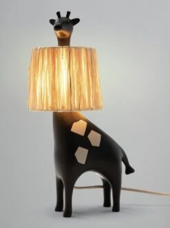Habitat Kids Giraffe Rattan Table Lamp - Black 15 Habitat Kids Giraffe Rattan Table Lamp - Black -Trend Furniture 9568574 R Z002C