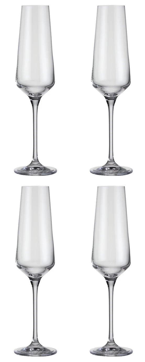 Habitat Dalston Set Of 4 Champagne Flutes 3 Habitat Dalston Set Of 4 Champagne Flutes