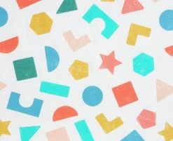 Habitat Kids Colourful Shapes 2 Pack Fitted Sheets - Cot -Trend Furniture 9571310 R B002