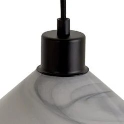 Habitat Lati Marble Glass Pendant - Black & White -Trend Furniture 9573569 R Z002A