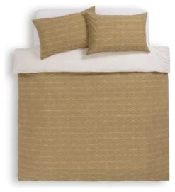 Habitat Cotton Floral Dobby Brown Bedding Set - Single -Trend Furniture 9574692 R Z004A