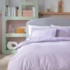 Habitat Reset Cotton Textured Print Lilac Bedding Set-Single -Trend Furniture 9575354 R Z001A