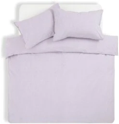 Habitat Reset Cotton Textured Print Lilac Bedding Set-Single -Trend Furniture 9575354 R Z002A