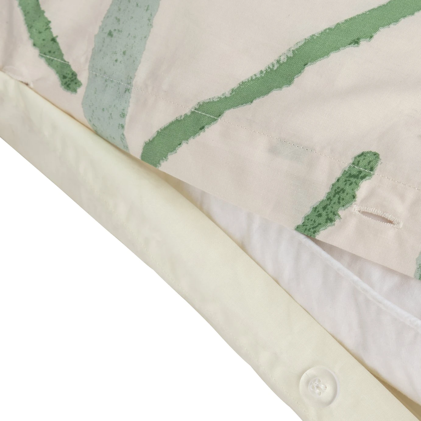 Habitat Cotton 180TC Maxi Leaf Green Bedding Set - Double 7 Habitat Cotton 180TC Maxi Leaf Green Bedding Set - Double - Image 5