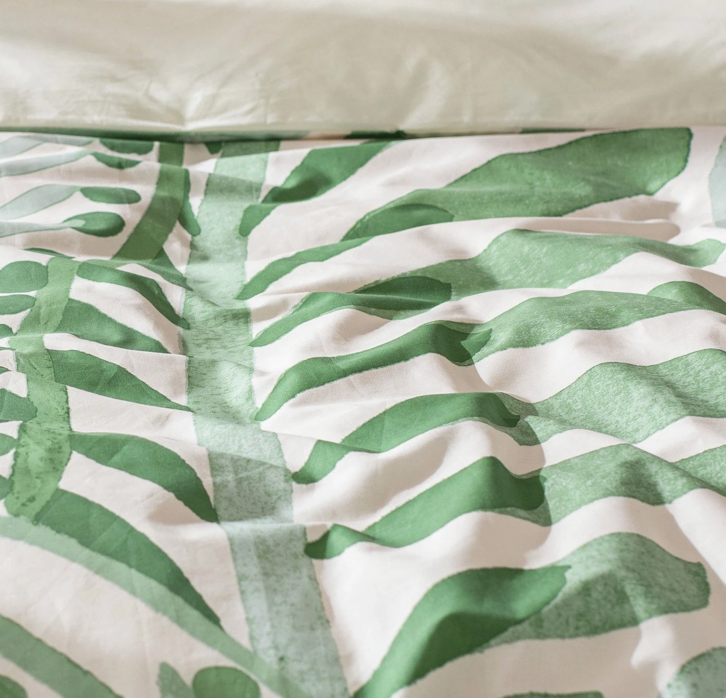 Habitat Cotton 180TC Maxi Leaf Green Bedding Set - Double 8 Habitat Cotton 180TC Maxi Leaf Green Bedding Set - Double - Image 6