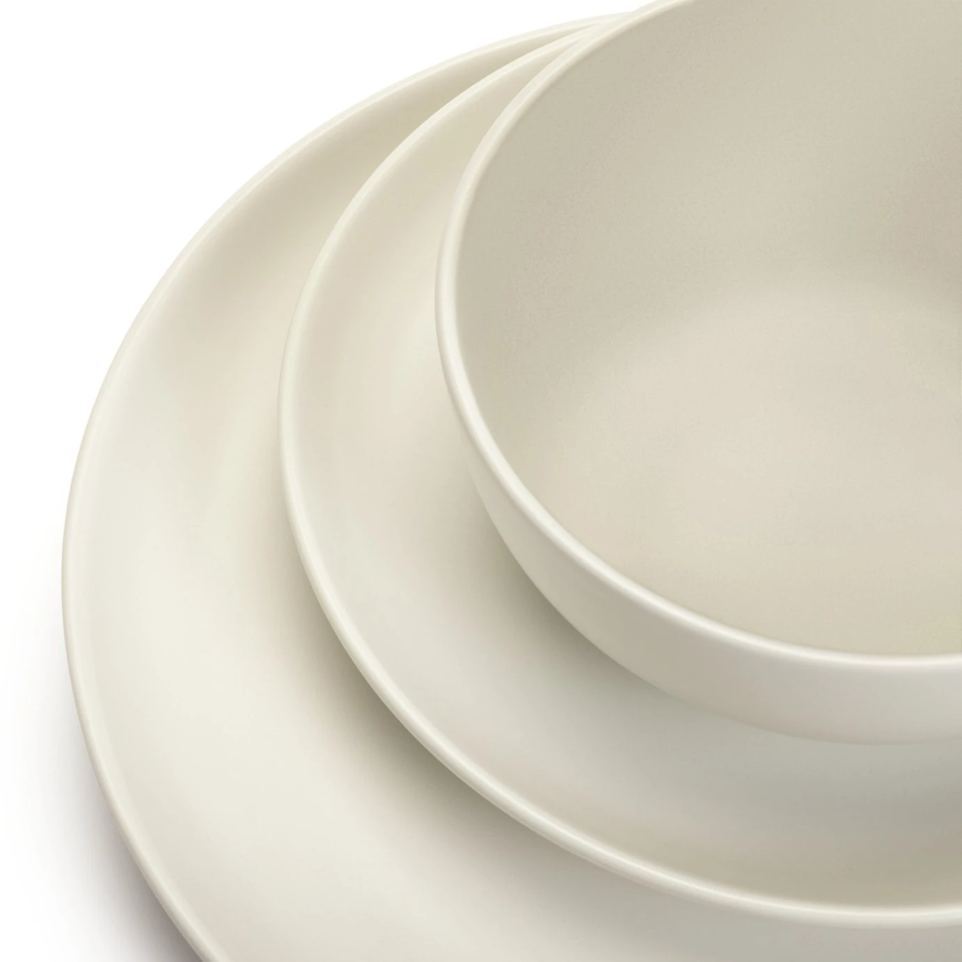 Habitat 12 Piece Stoneware Dinner Set - White 7 Habitat 12 Piece Stoneware Dinner Set - White - Image 5