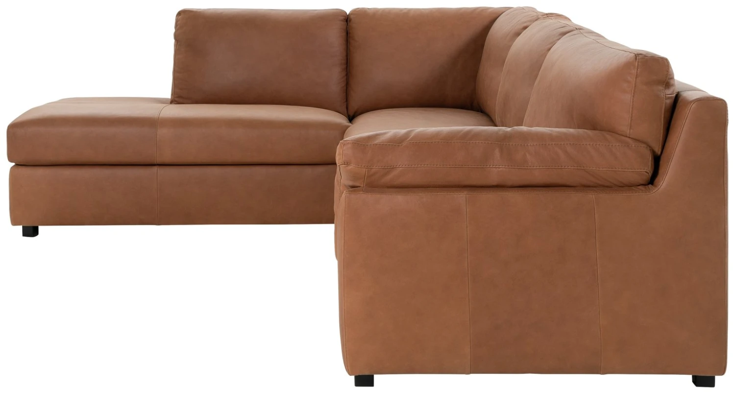 Habitat Florence Leather Left Hand Corner Chaise Sofa - Tan 8 Habitat Florence Leather Left Hand Corner Chaise Sofa - Tan - Image 6
