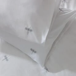 Habitat Dragonfly Embroidered White Bedding Set - Single -Trend Furniture 9592430 R Z003A