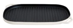 Habitat Large Cast Iron Grill Pan - Cream
