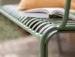 Habitat Indu 2 Seater Metal Garden Bench - Green -Trend Furniture 9598070 R Z002C