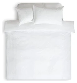 Habitat Seersucker Plain White Bedding Set - Single -Trend Furniture 9598733 R Z002A