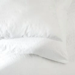 Habitat Seersucker Plain White Bedding Set - Single -Trend Furniture 9598733 R Z003A