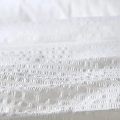 Habitat Seersucker Plain White Bedding Set - Single -Trend Furniture 9598733 R Z005A