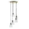 Habitat Webb 5 Light Cluster Pendant - Glass & Brass -Trend Furniture 9600573 R Z001A