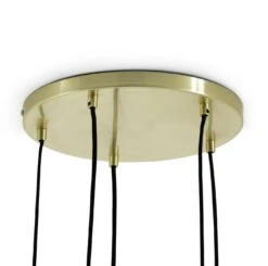 Habitat Webb 5 Light Cluster Pendant - Glass & Brass -Trend Furniture 9600573 R Z003A