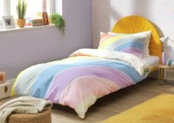 Habitat Kids Rainbow Panel Multicolour Bedding Set - Toddler -Trend Furniture 9601493 R Z006A
