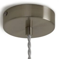 Habitat Apus Rattan Pendant - Whitewash -Trend Furniture 9602155 R Z003A