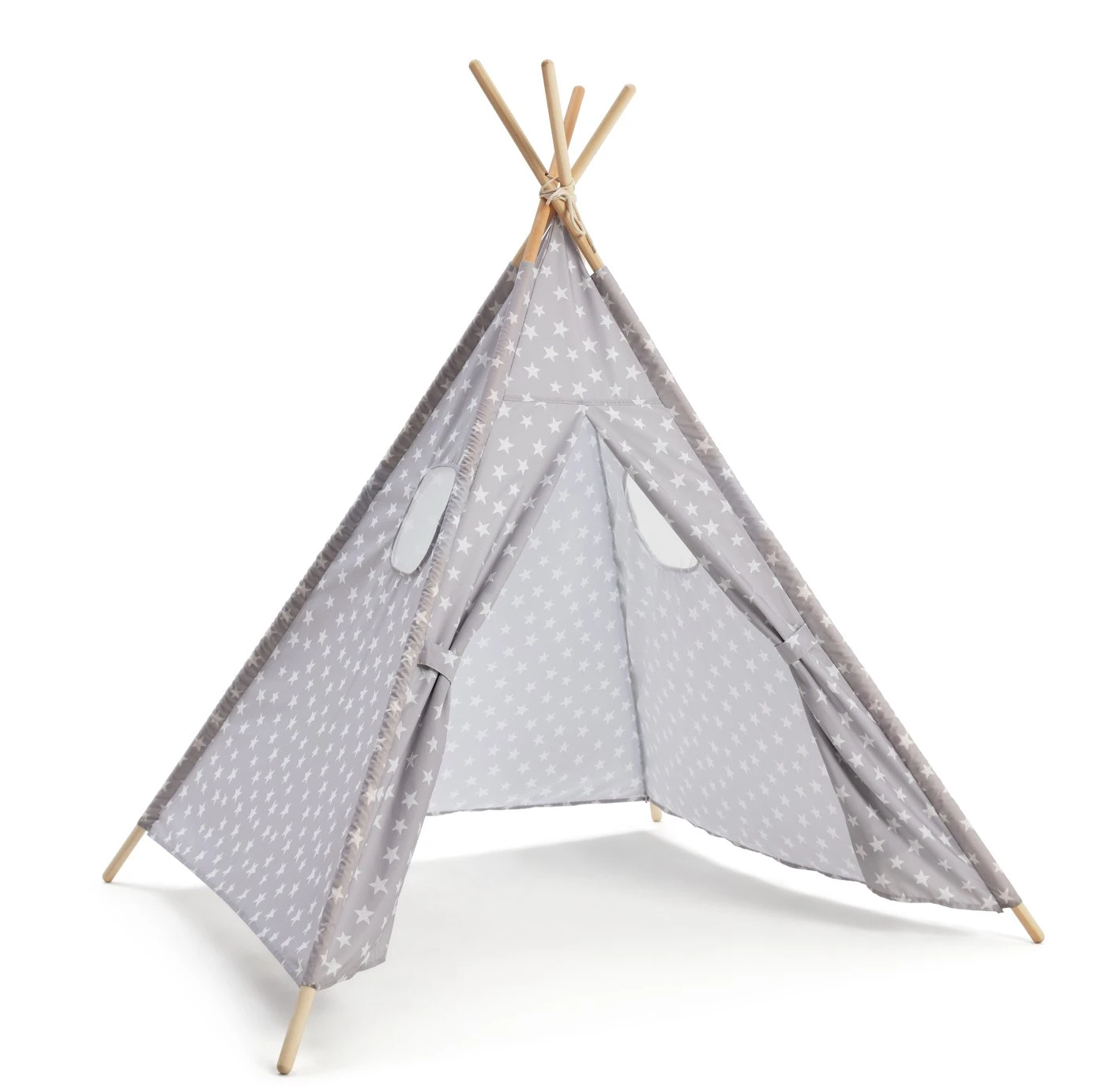Habitat Kids Grey Stars Teepee Tent 4 Habitat Kids Grey Stars Teepee Tent - Image 2