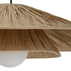 Habitat Guii 2 Tier Rattan Pendant Light - Natural -Trend Furniture 9611050 R Z002A