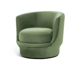 Habitat Ronda Velvet Accent Chair - Olive Green -Trend Furniture 9613058 R Z002A