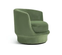 Habitat Ronda Velvet Accent Chair - Olive Green -Trend Furniture 9613058 R Z004A